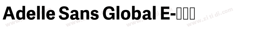 Adelle Sans Global E字体转换
